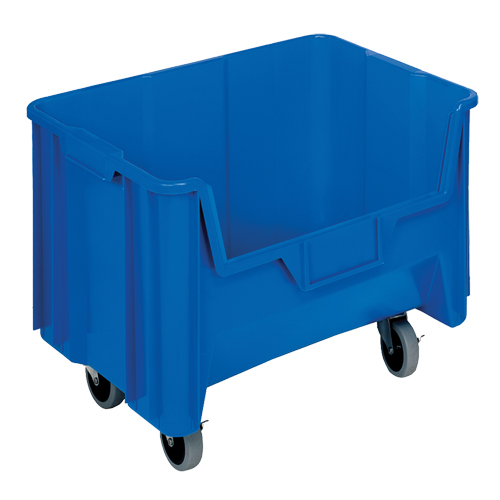 Mobile Giant Stack Container, 12-7/16" H x 19-7/8" W x 15-1/4" D, 250 lbs. Capacity, Blue We Share Industrial Supply