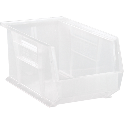 Clear-View Ultra Stack & Hang Bin, 8-1/4" W x 7" H x 14-3/4" D, Clear We Share Industrial Supply