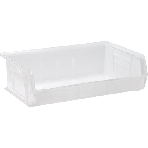 Clear-View Ultra Stack & Hang Bin, 16-1/2" W x 5" H x 10-7/8" D, Clear We Share Industrial Supply