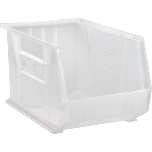 Bac transparent ultra empilable & suspendable, 11" la, 10" h x 18" p, Transparent We Share Industrial Supply