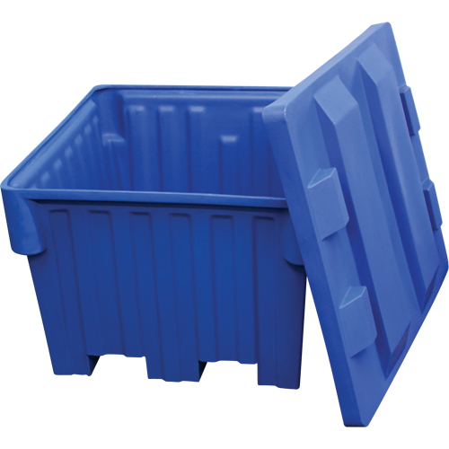 Bacs emboîtables pour chariot &eacute;l&eacute;vateur, 42" la x 48" p x 30" h, Bleu We Share Industrial Supply