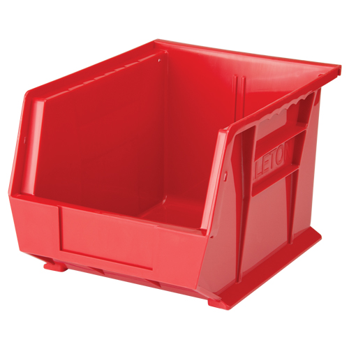 Stack & Hang Bin, 8-1/4" W x 7" H x 10-3/4" D, Red We Share Industrial Supply