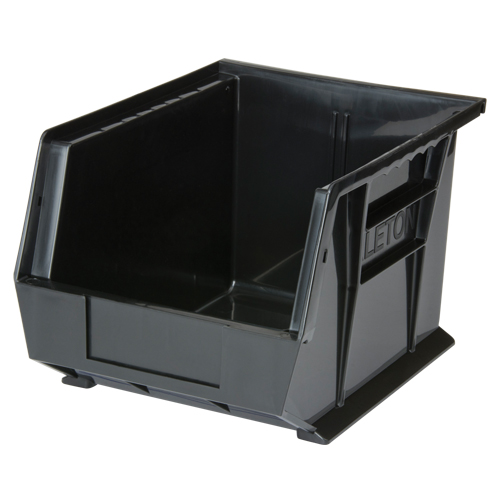 Stack & Hang Bin, 8-1/4" W x 7" H x 10-3/4" D, Black We Share Industrial Supply