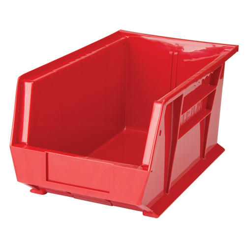Bac empilable & &agrave; suspendre, 8-1/4" la, 7" h x 14-3/4" p, Rouge We Share Industrial Supply