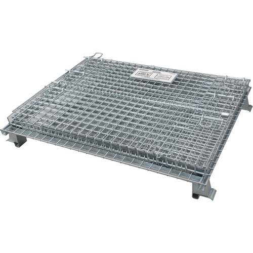 Conteneur repliable en m&eacute;tal grillag&eacute;, 40" la x 48" p x 42" h, Capacit&eacute; de 4000 lb We Share Industrial Supply