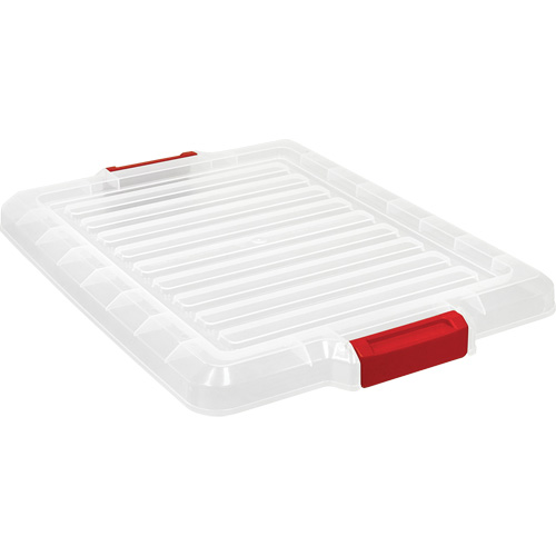Couvercle pour contenant avec loquet en plastique We Share Industrial Supply