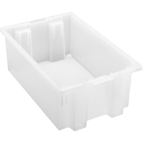 Contenant robuste Stack & Nest, 6" x 11" x 18", Transparent We Share Industrial Supply
