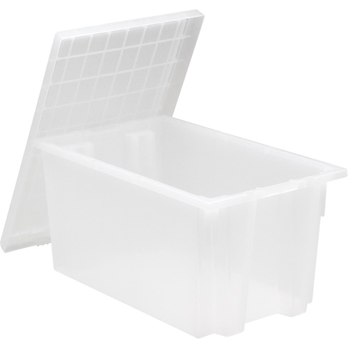 Contenant robuste Stack & Nest, 10" x 19,5" x 23,5", Transparent We Share Industrial Supply