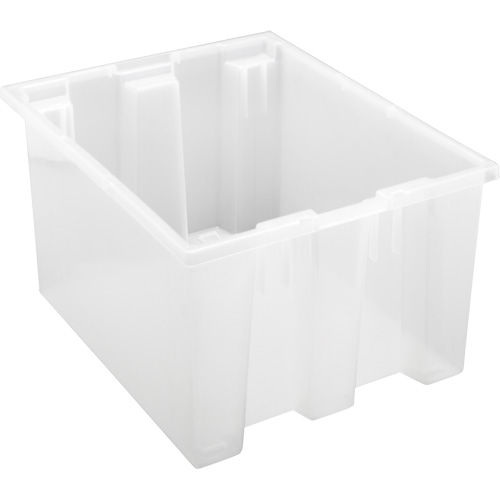 Contenant robuste Stack & Nest, 10" x 15,5" x 19,5", Transparent We Share Industrial Supply
