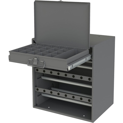 Armoire d'entreposage pour fil et borne, Acier, 1 tiroirs, 15-9/16" x 11-7/8" x 16-3/8", Gris We Share Industrial Supply