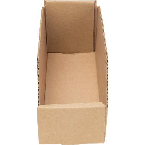 Boîtes profondes en carton ondul&eacute;, 3-3/4" la x 11-1/4" p x 4-1/2" h, Beige We Share Industrial Supply