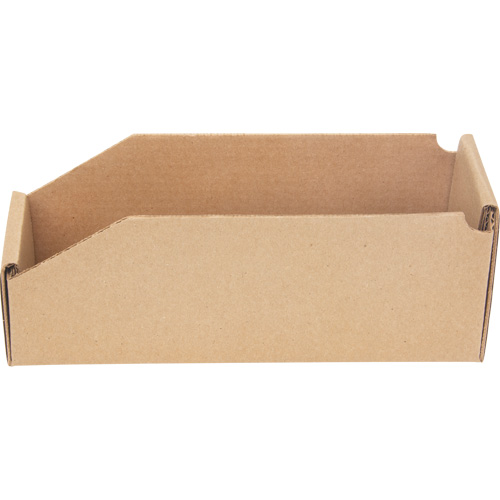 Boîtes profondes en carton ondul&eacute;, 3-3/4" la x 11-1/4" p x 4-1/2" h, Beige We Share Industrial Supply