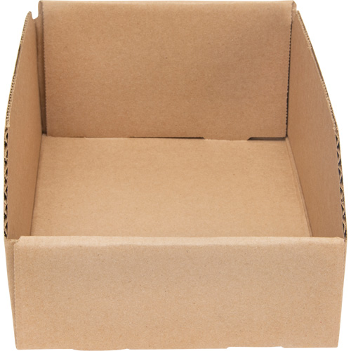 Deep Corrugated Parts Bins, 7-5/8" W x 11-5/16" D x 4-1/2" H, Beige We Share Industrial Supply