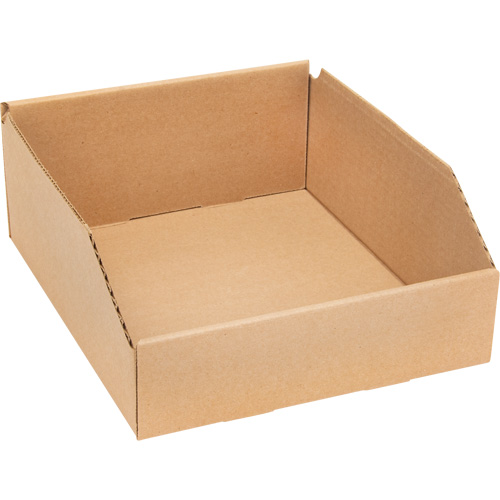 Boîtes profondes en carton ondul&eacute;, 9-3/4" la x 11-1/4" p x 4-1/2" h, Beige We Share Industrial Supply