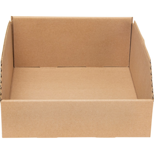 Boîtes profondes en carton ondul&eacute;, 9-3/4" la x 11-1/4" p x 4-1/2" h, Beige We Share Industrial Supply