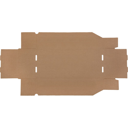 Boîtes profondes en carton ondul&eacute;, 7-3/4" la x 17-1/4" p x 4-1/2" h, Beige We Share Industrial Supply