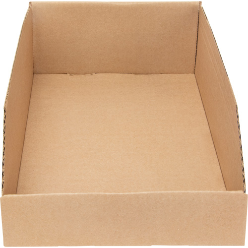 Boîtes profondes en carton ondul&eacute;, 9-3/4" la x 17-1/4" p x 4-1/2" h, Beige We Share Industrial Supply