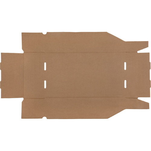Boîtes profondes en carton ondul&eacute;, 9-3/4" la x 17-1/4" p x 4-1/2" h, Beige We Share Industrial Supply