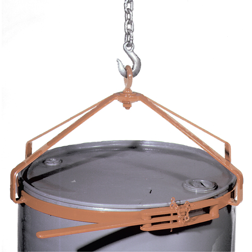 Manual Vertical Drum Lifter, 55 US gal. (45 Imperial Gal.), 700 lbs./317 kg. Cap. We Share Industrial Supply