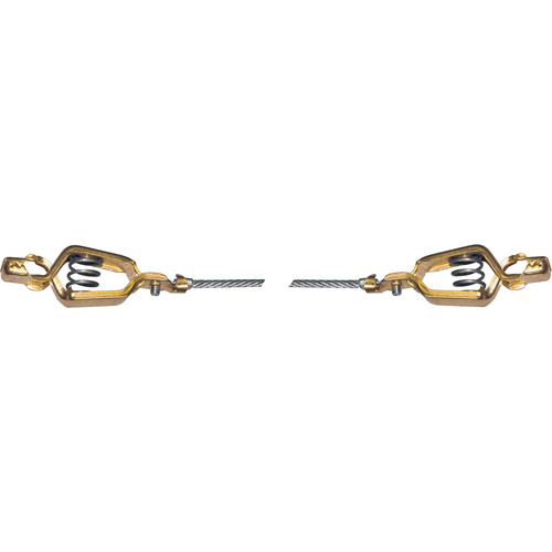 Light-Duty Bonding & Grounding Wire Assemblies - Two Alligator Clips We Share Industrial Supply