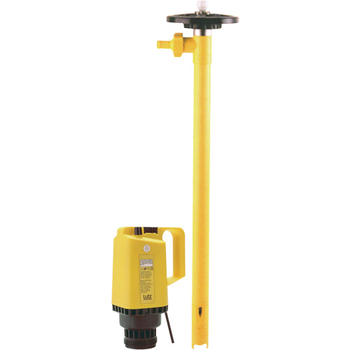 Pompes &agrave; tambour &eacute;lectriques, Polypropyl&egrave;ne, 24 gal./min We Share Industrial Supply