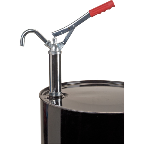 Pompe &agrave; baril de type levier, Acier, 11 oz/course, Pour barils de 30-55 gal. We Share Industrial Supply