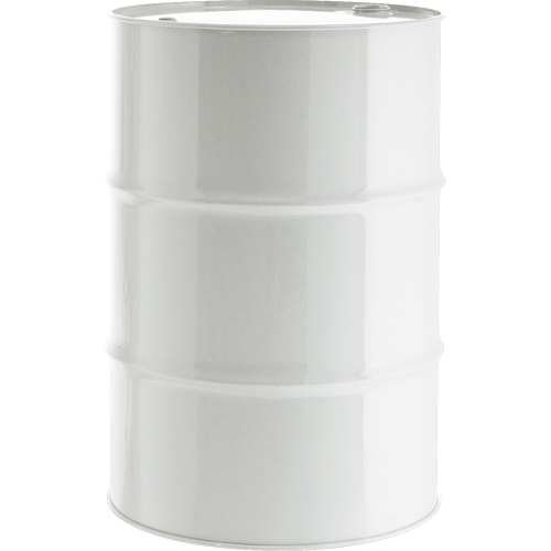 Barils en acier, 55 gal. US (45,8 gal. imp.), Doubl&eacute;, Blanc, Dessus ferm&eacute;, 1A1/Y1.8/300, Calibre 16 We Share Industrial Supply
