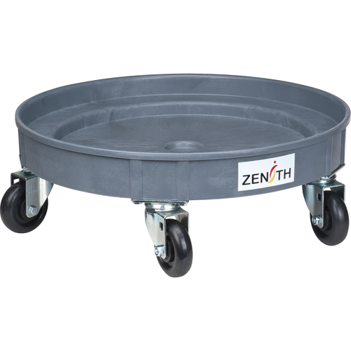 Leak Containment Drum Dolly, 24.25" dia. X 8.625" H, 1.5 US Gal. Spill Cap. We Share Industrial Supply