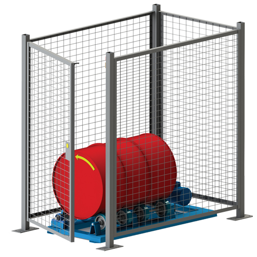 Stationary Drum Roller - Guard Enclosure We Share Industrial Supply