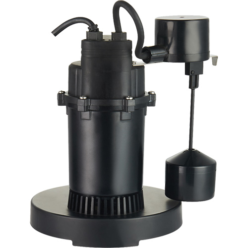 Thermoplastic Submersible Sump Pump, 2560 GPH, 115 V, 4.6 A, 1/3 HP We Share Industrial Supply