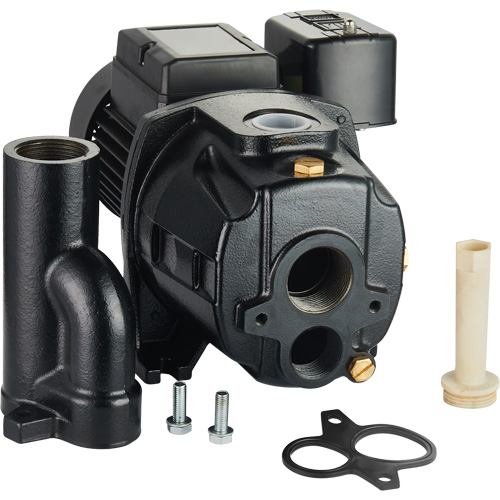 Pompe &agrave; jet en fonte &agrave; double tension transformable, 115 V/230 V, 1100 gal./h, 1/2 CV We Share Industrial Supply