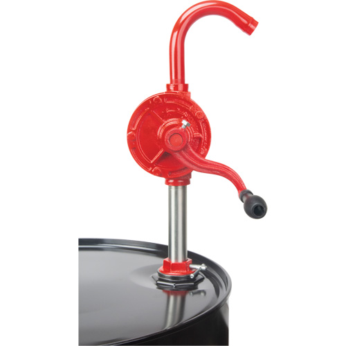 Pompe rotative pour baril, Fonte/Acier, Pour capacit&eacute; 30-55 gal., 8 oz/course We Share Industrial Supply
