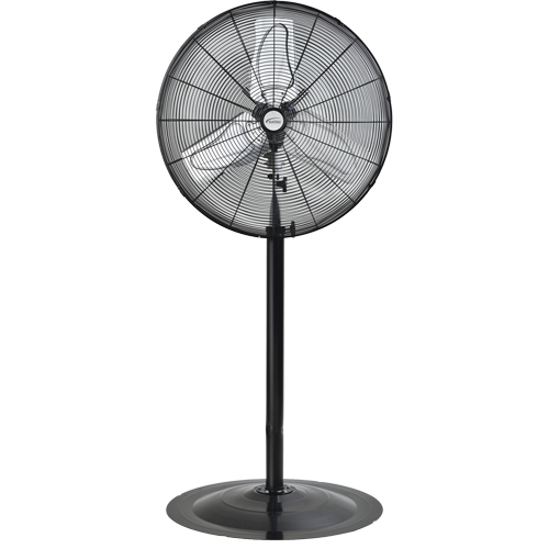 Oscillating Pedestal Fan, Heavy-Duty, 2 Speed, 24" Diameter We Share Industrial Supply