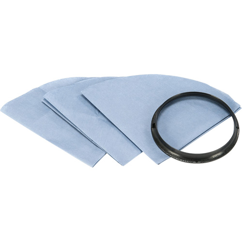 Filtre pour aspirateur sec r&eacute;utilisable avec anneau de montage We Share Industrial Supply