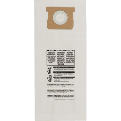 Type O Hang Up/Bulldog Vacuum Paper Bags, 5 US gal. We Share Industrial Supply