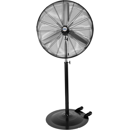 Oscillating Pedestal Fan with Casters, Industrial, 3 Speed, 30" Diameter We Share Industrial Supply