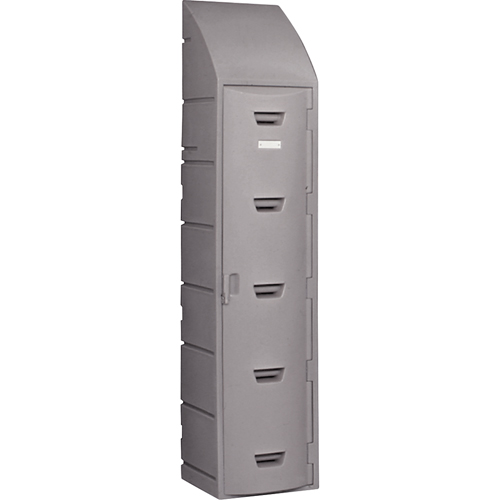 Locker, 15" x 18" x 73", Grey, Assembled We Share Industrial Supply