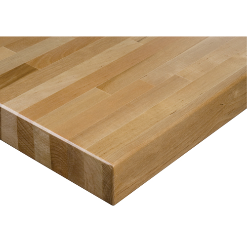 Laminated Hardwood Workbench Top, 60" W x 36" D, Square Edge, 1-3/4" Thick We Share Industrial Supply