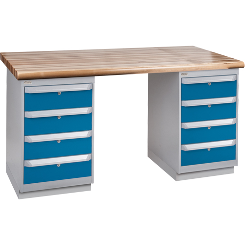 &eacute;tabli robuste, Deux tiroirs, Cap 1500 lb, 72" la x 36" p, 34" h We Share Industrial Supply