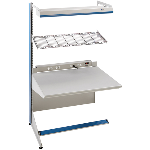 Arlink Preconfigured Workstation, 36" W x 28" D x 84" H, Single Sided Add-On We Share Industrial Supply