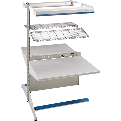 Arlink Preconfigured Workstation, 36" W x 56" D x 84" H, Double Sided Add-On We Share Industrial Supply
