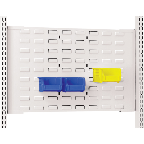 Accessoires pour &eacute;tablis du syst&egrave;me Nexus - Panneaux arri&egrave;re en acier &agrave; fentes We Share Industrial Supply