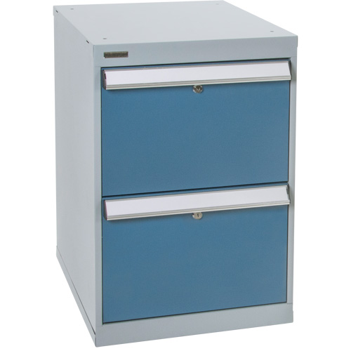 Two-Drawer Pedestal Workbench, 18" W x 21" D x 28" H We Share Industrial Supply