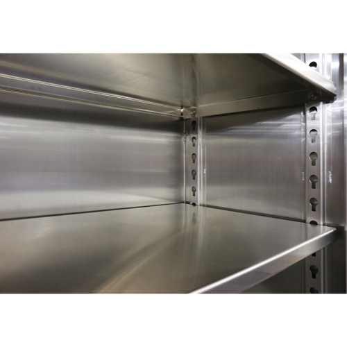 Tablette suppl&eacute;mentaire pour armoires tr&egrave;s robustes, 36" x 24", Capacit&eacute; de 1900 lb, Acier inoxydable, Gris We Share Industrial Supply