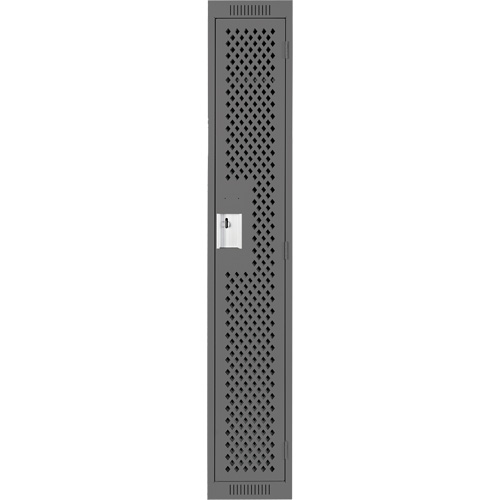 Casiers Clean Line, 12" x 15" x 72", Acier, Charbon, Rivet (assembl&eacute;), Perfor&eacute; We Share Industrial Supply