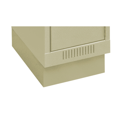 Clean Line Economy Lockers Recessed Base, 1 Banks, 4" H x 12" W x 18" D, Beige, Steel We Share Industrial Supply