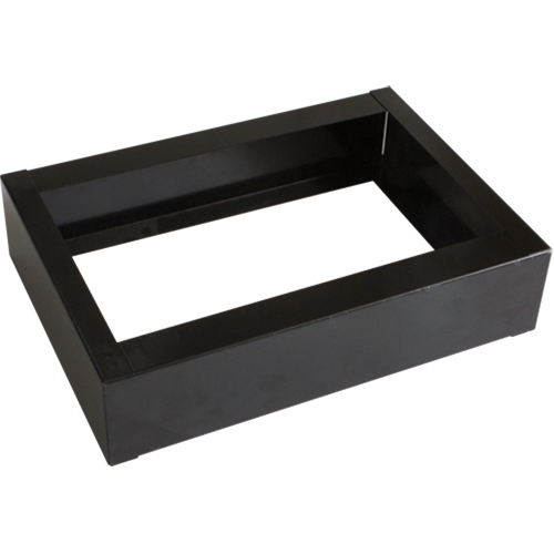 Base encastr&eacute;e pour casiers robustes enti&egrave;rement soud&eacute;e Concorde, 1 Blocs, 4" lo x 12" la x 17" p, Noir, Acier We Share Industrial Supply