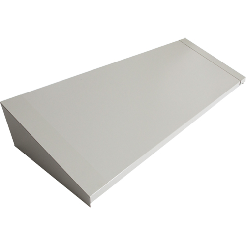 All-Welded Concorde - Heavy-Duty Lockers Sloping Top, 4 Bank, 18" D x 48" W x 6" H, Grey, Steel We Share Industrial Supply