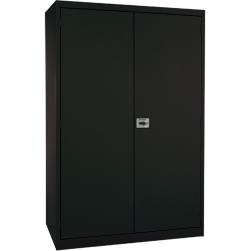 Armoires de rangement Hi-Boy profondes, Acier, 4 Tablettes, 72" h x 36" la x 24" P, Noir We Share Industrial Supply