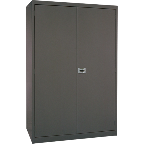 Armoires de rangement Hi-Boy profondes, Acier, 4 Tablettes, 72" h x 36" la x 24" P, Charbon We Share Industrial Supply